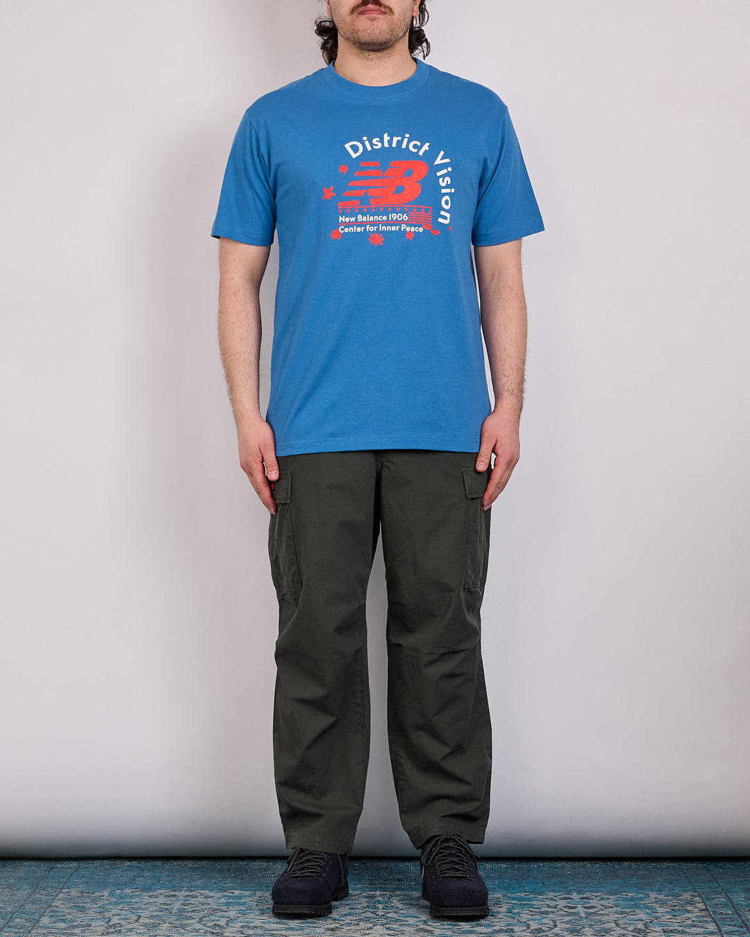 District Vision Anniversary T-Shirt New Balance Vintage Blue
