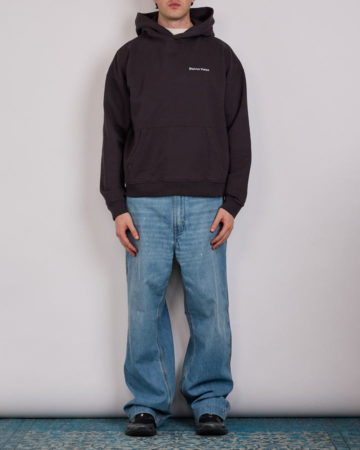 District Vision Arrow Eye California Cotton Hoodie Vintage Black