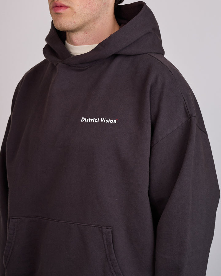District Vision Arrow Eye California Cotton Hoodie Vintage Black