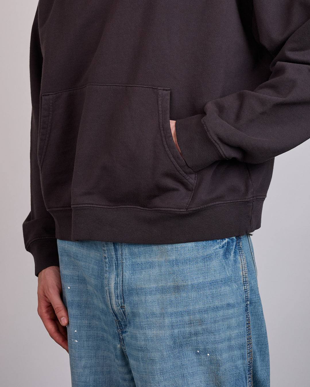District Vision Arrow Eye California Cotton Hoodie Vintage Black