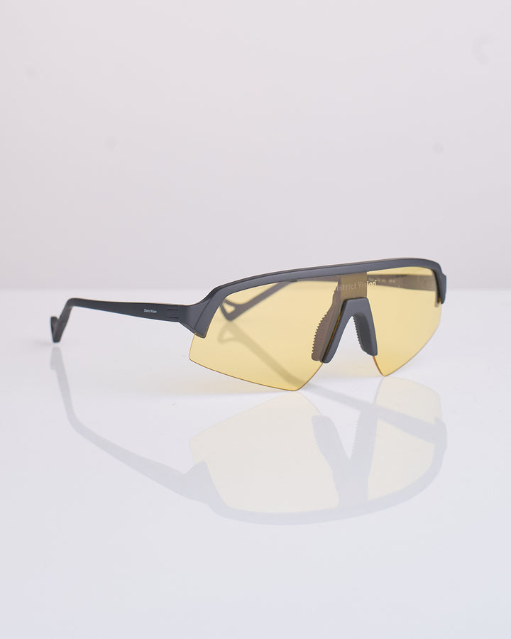 District Vision Choji Turbo Blade Sunglass Black D+ Sports Yellow