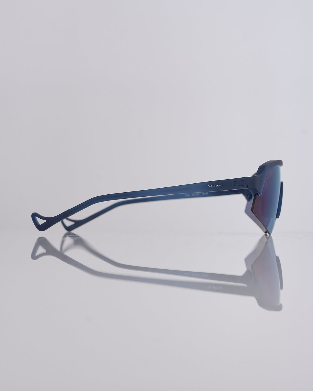 District Vision Choji Turbo Blade Sunglass Midnight D+ Aqua Mirror