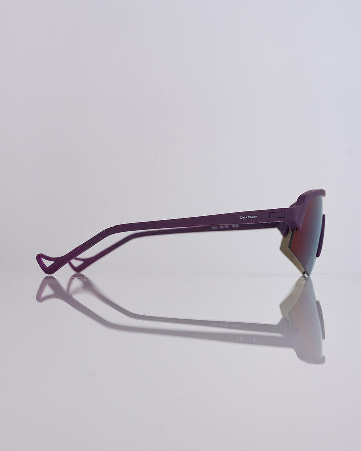 District Vision Choji Turbo Blade Sunglass Nightshade D+ Indigo Mirror