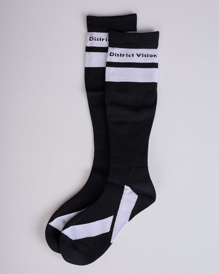 District Vision Cordura Compression Long Sock Black