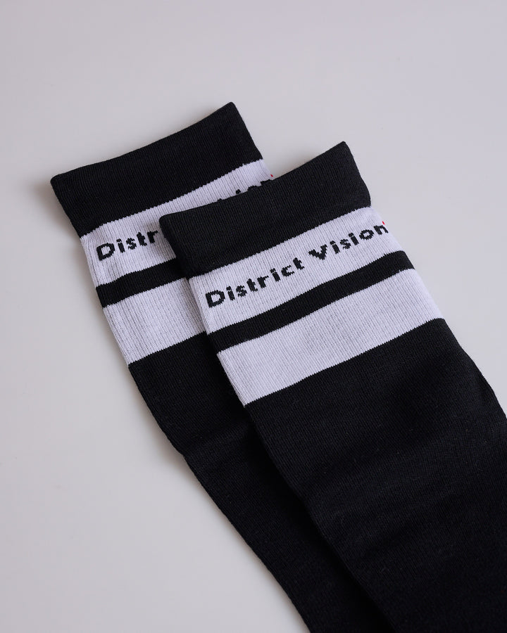 District Vision Cordura Compression Long Sock Black