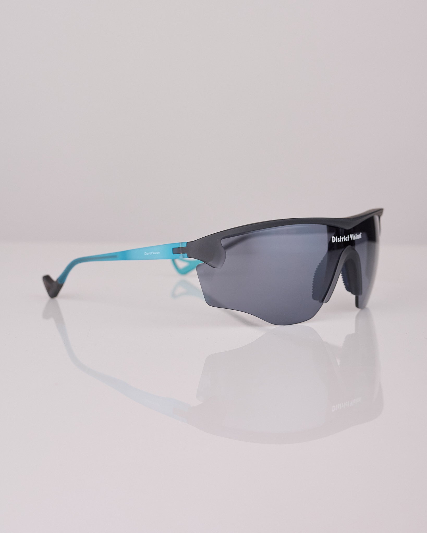 District Vision Junya Racer Sunglass Azure Black D+ Onyx Mirror