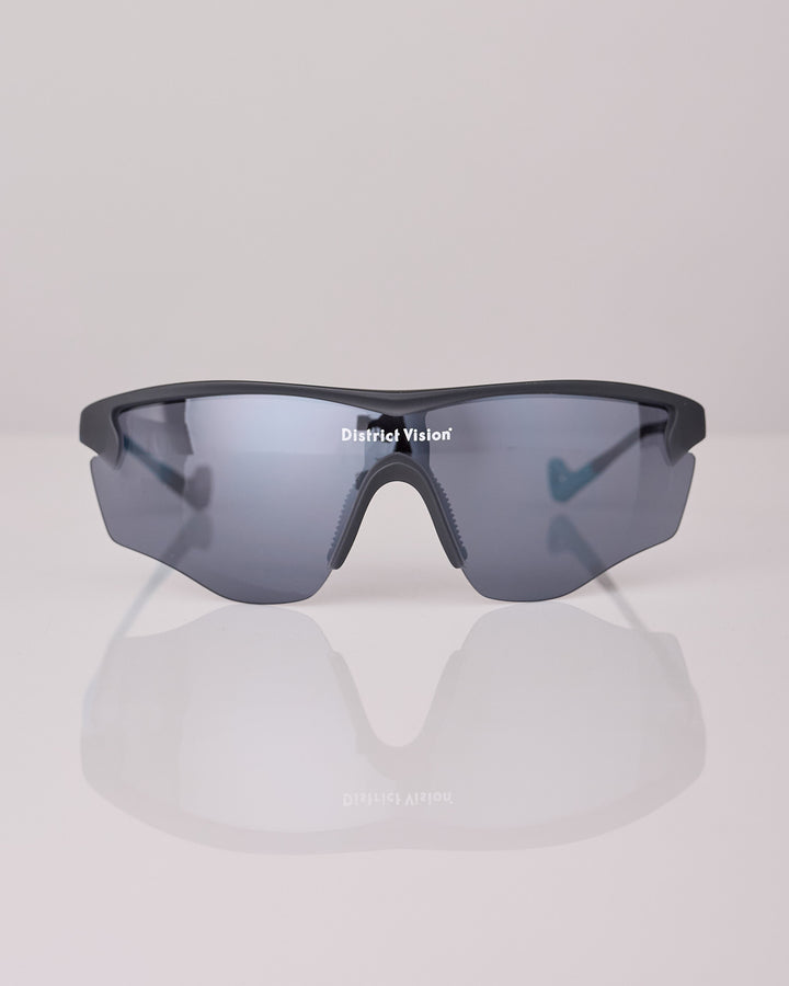 District Vision Junya Racer Sunglass Azure Black D+ Onyx Mirror
