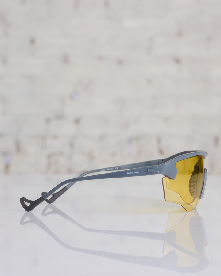 District Vision Junya Racer Sunglass Carbon D+ Yellow Mirror