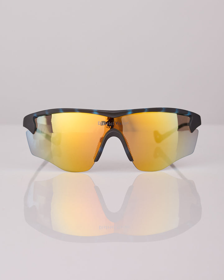 District Vision Junya Racer Sunglass Midnight Mosaic D+ Fire Mirror