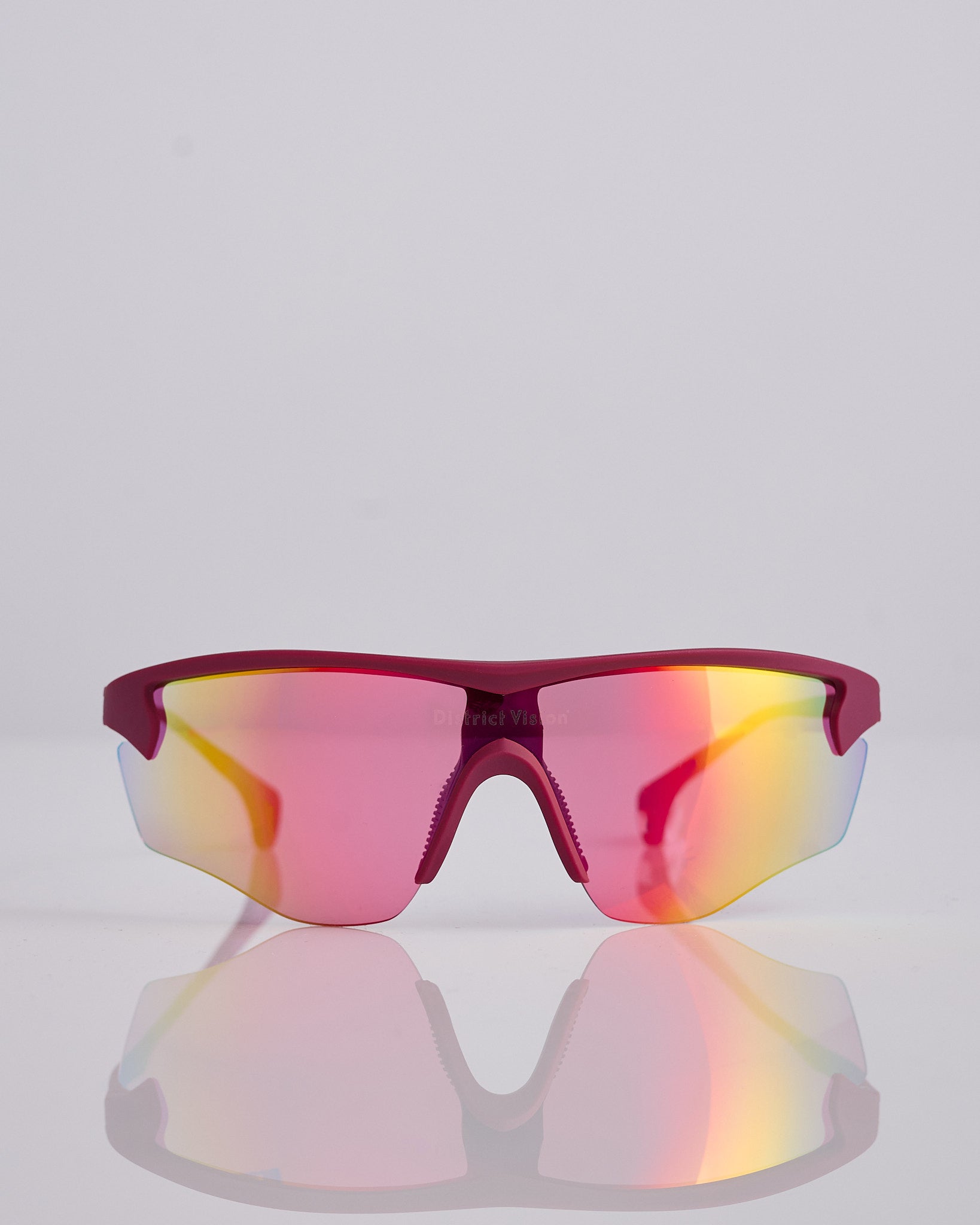 District Vision Junya Racer Sunglass Raspberry D+ Spectral Mirror
