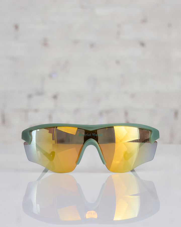 District Vision Junya Racer Sunglass Sage D+ Fire Mirror