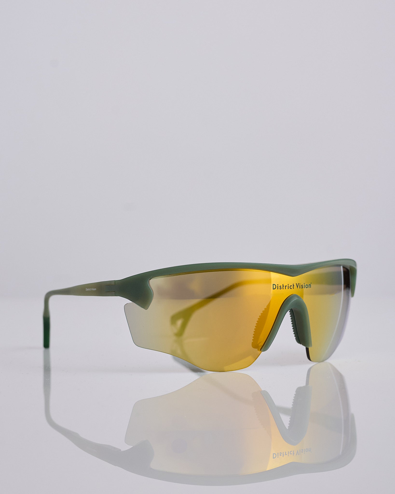 District Vision Junya Racer Sunglass Sage D+ Fire Mirror – LESS 17