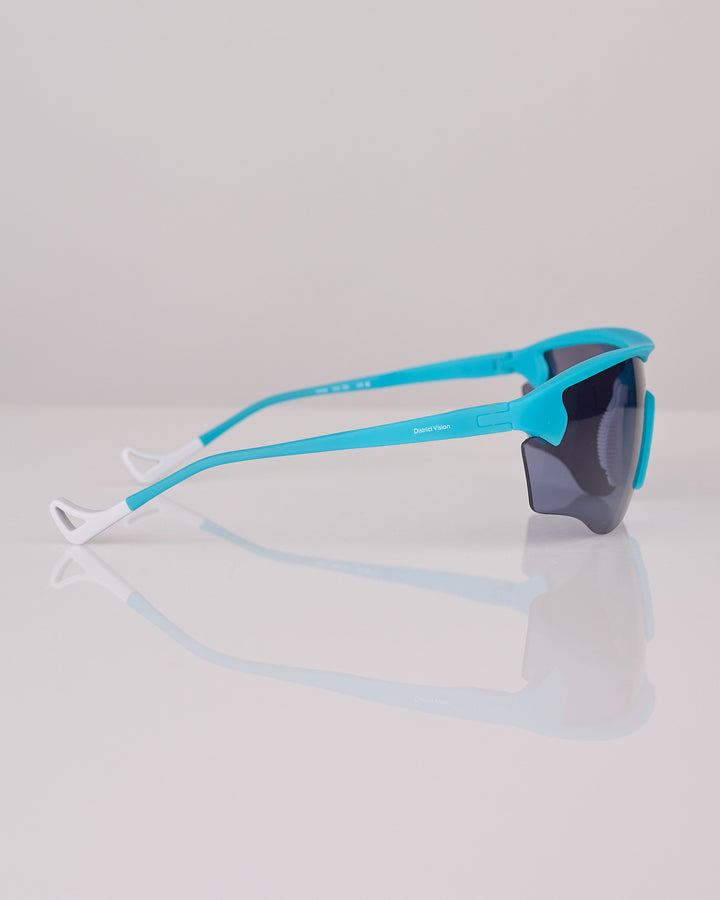 District Vision Junya Racer Sunglass Thistle D+ Blue Ice
