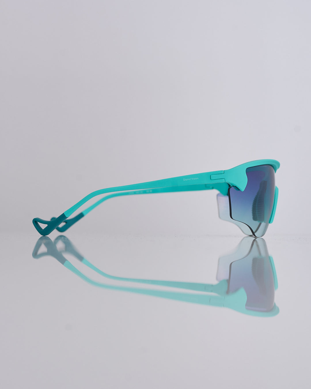 District Vision Junya Racer Sunglass Turquoise D+ Gray Gradient