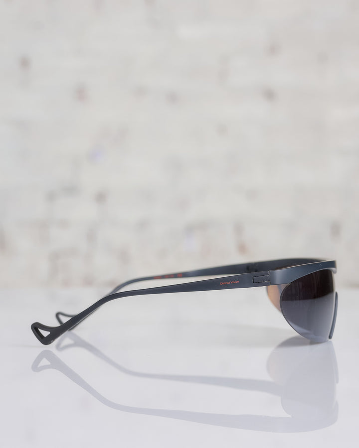 District Vision Koharu Eclipse Sunglass Black Onyx Mirror