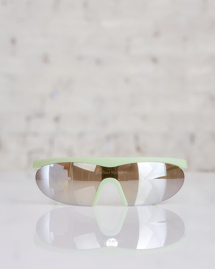 District Vision Koharu Eclipse Sunglass Mint D+ Taupe Mirror