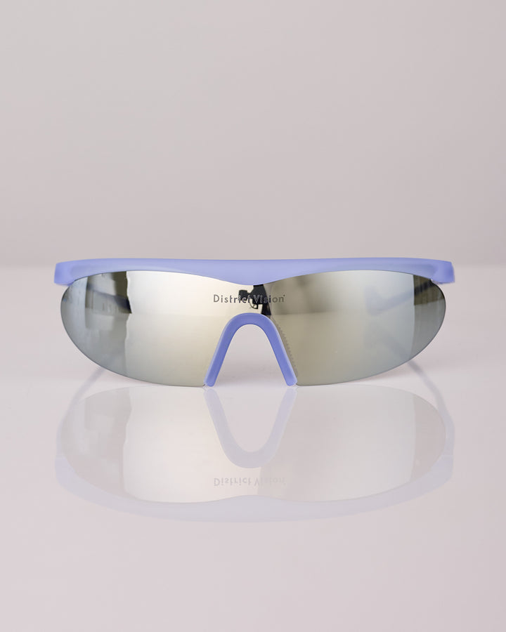 District Vision Koharu Eclipse Sunglass Mist D+ G15 Silver Flash Mirror