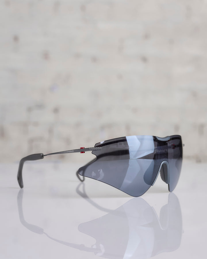 District Vision Kohei Aero Blade Titanium Sunglass Graphite D+ Onyx Mirror