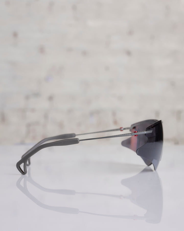 District Vision Kohei Aero Blade Titanium Sunglass Graphite D+ Onyx Mirror