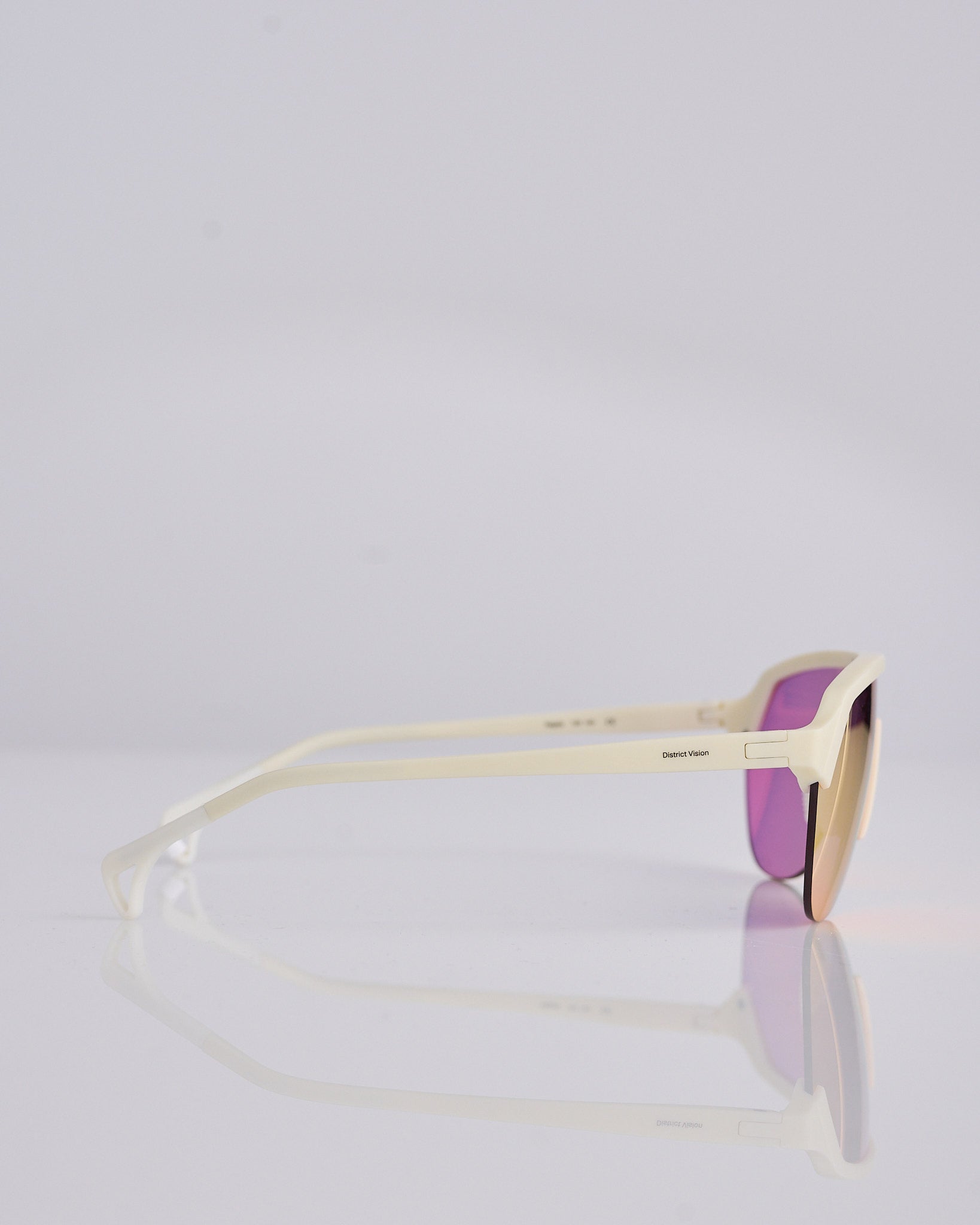 District Vision Nagata Speedblade Sunglass Limestone D+ Red Mirror