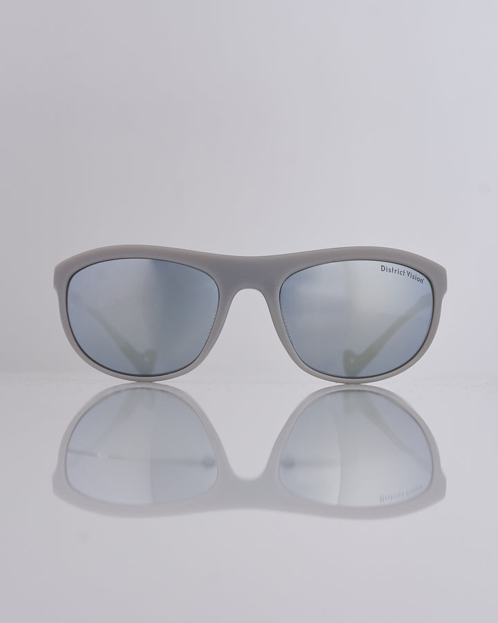 District Vision Takeyoshi Altitude Master Sunglass Flint D+ Blue Silver Flash Mirror