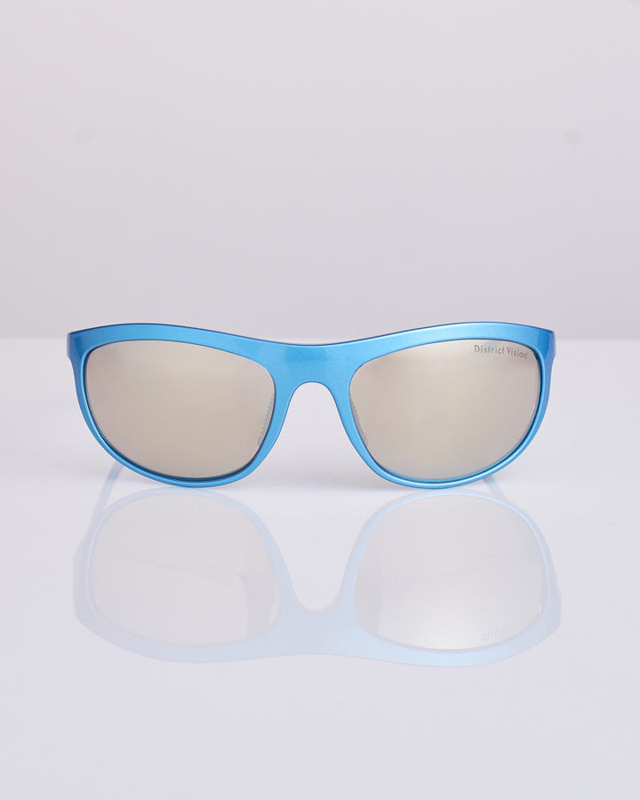 District Vision Takeyoshi Altitude Master Sunglass Metallic Blue D+ Copper Mirror
