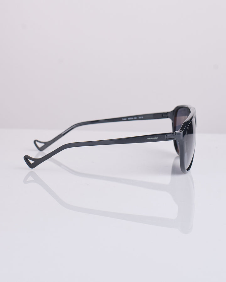 District Vision Yukari Windshield Sunglass Glossy Black D+ Water Grey