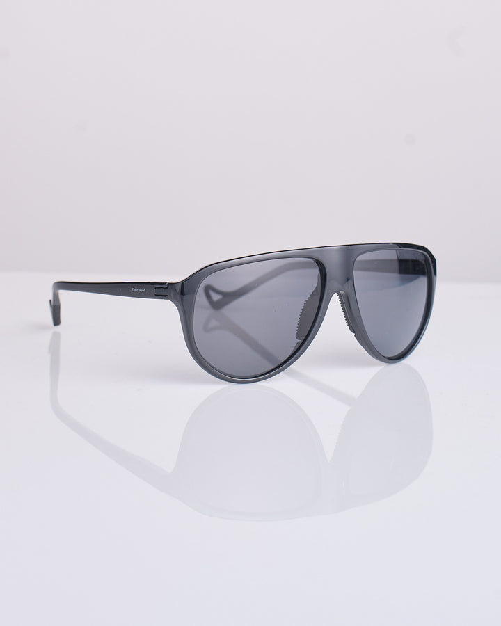District Vision Yukari Windshield Sunglass Glossy Black D+ Water Grey