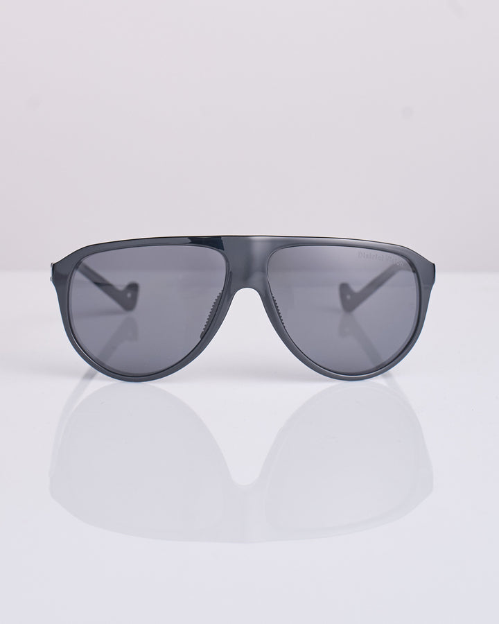 District Vision Yukari Windshield Sunglass Glossy Black D+ Water Grey