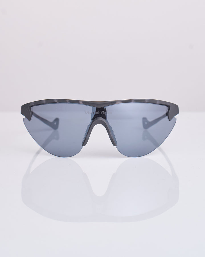 District Vision Yukinori Range Finder Sunglass Black Tortoise D+ Onyx Mirror