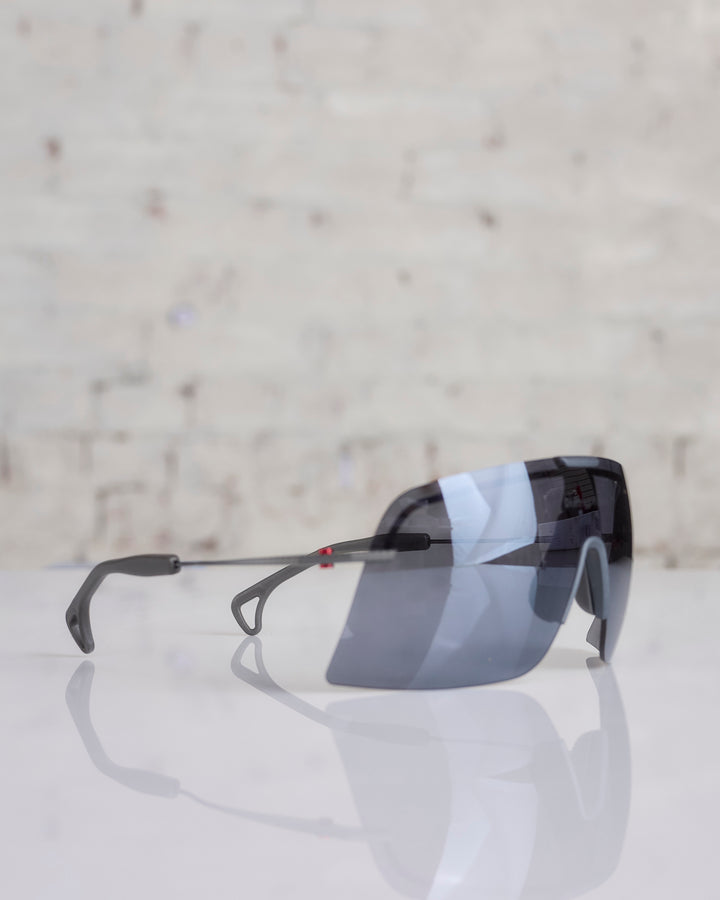 District Vision Yusuke Alpine Blade Titanium Sunglass Graphite D+ Onyx Mirror