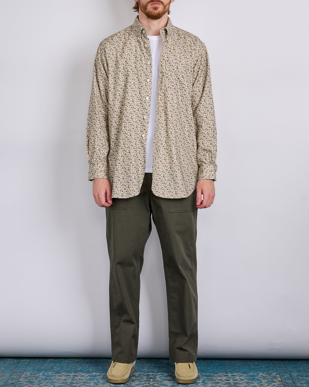 Engineered Garments 19 Century BD Flannel Shirt Small Floral