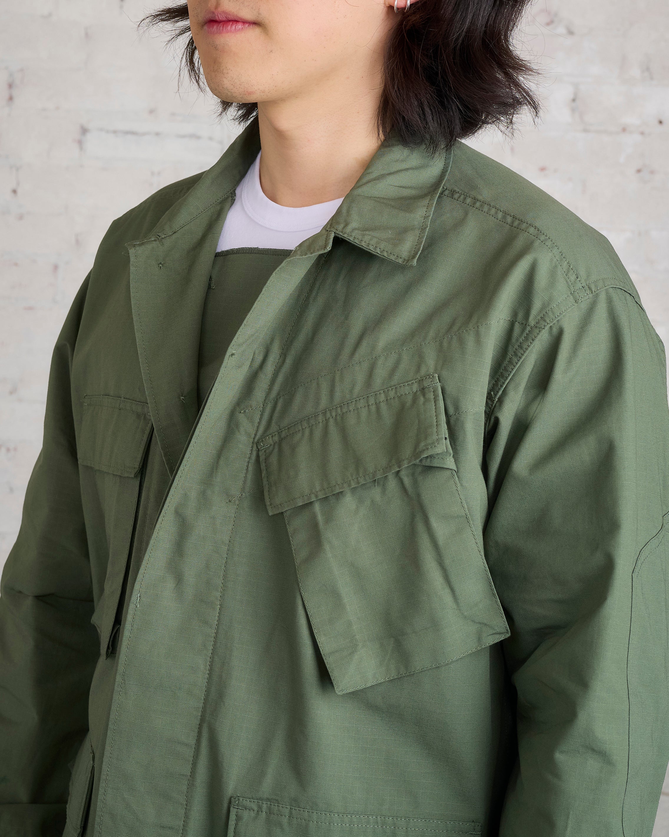 Engineered Garments BDU Jacket Cotton Olive Ripstop