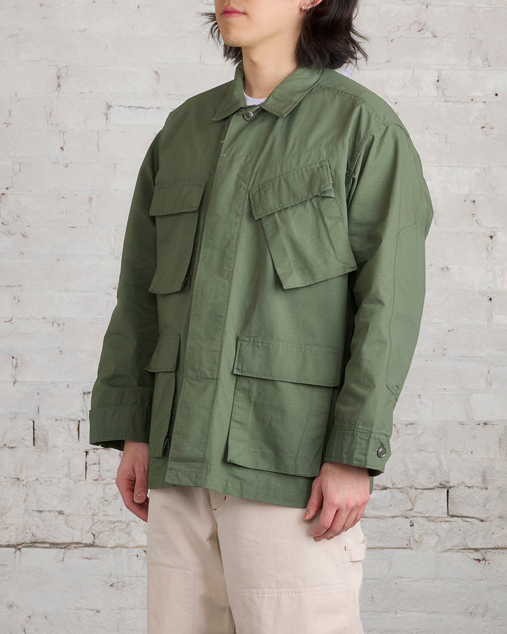 Engineered Garments BDU Jacket Cotton Olive Ripstop