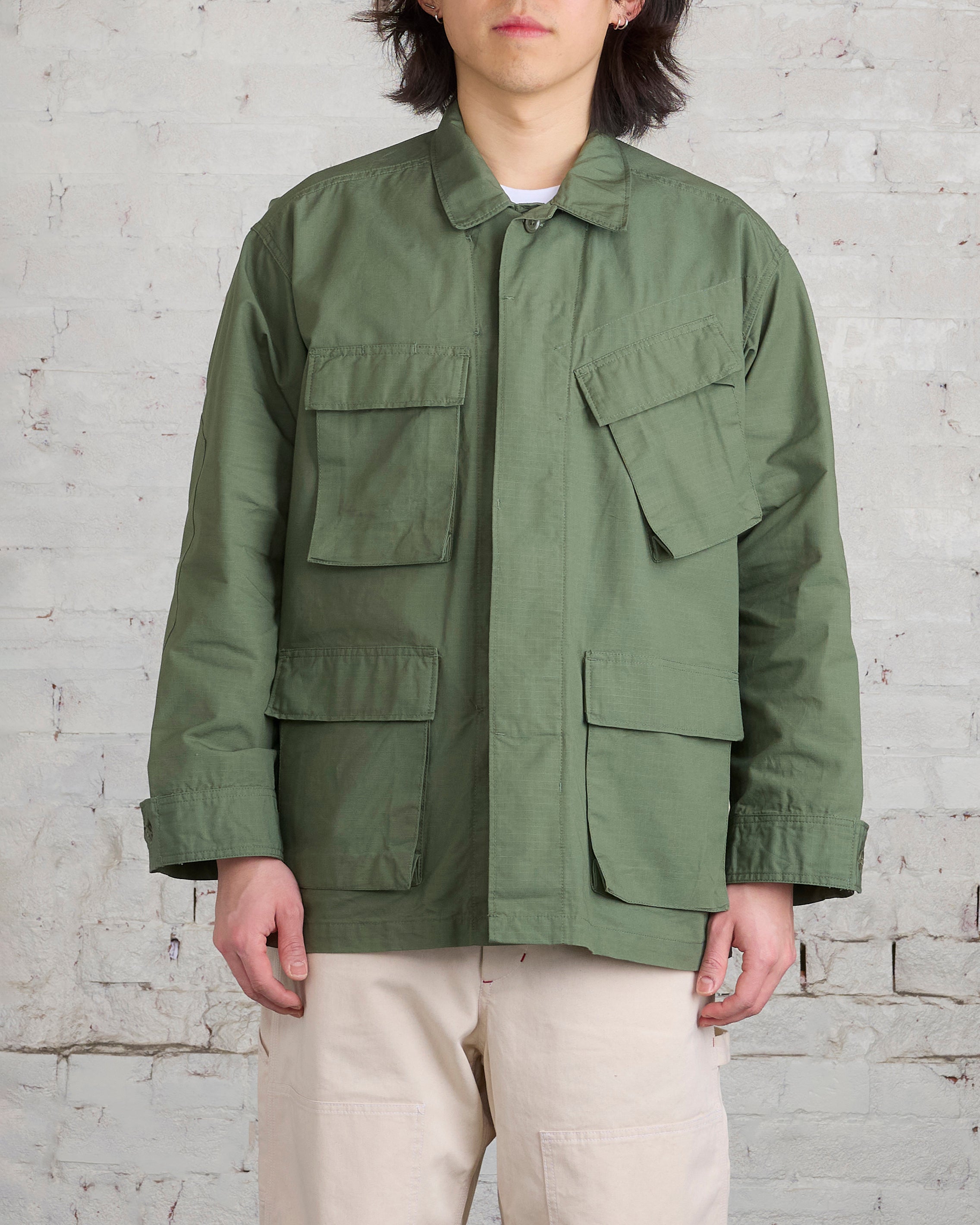 Engineered Garments BDU Jacket Cotton Olive Ripstop