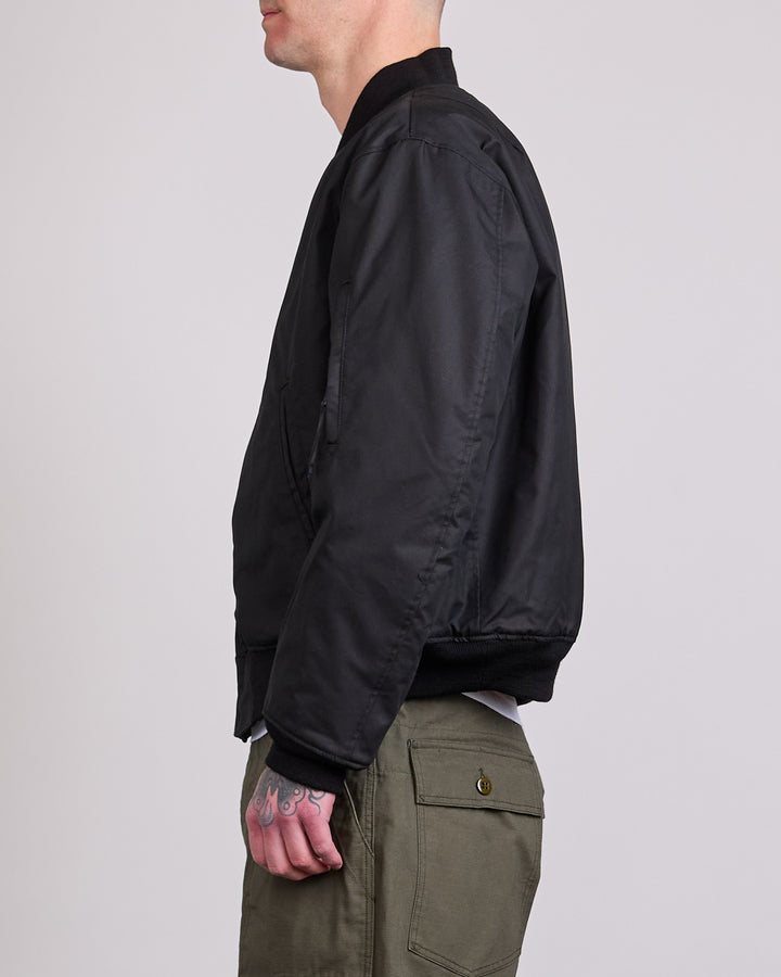 Engineered Garments CP Iridescent Twill Aviator Jacket Black
