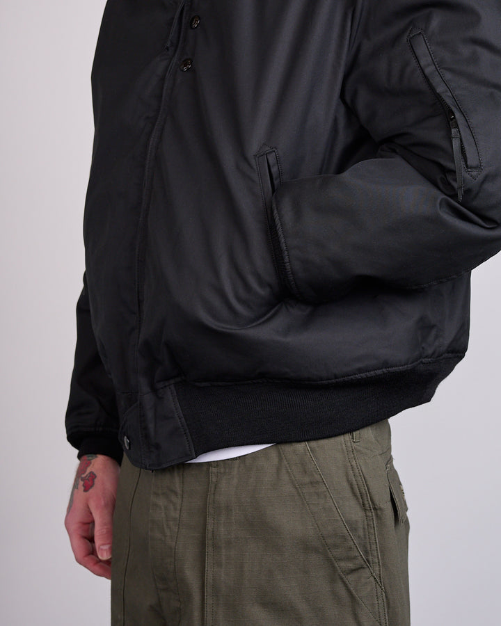 Engineered Garments CP Iridescent Twill Aviator Jacket Black