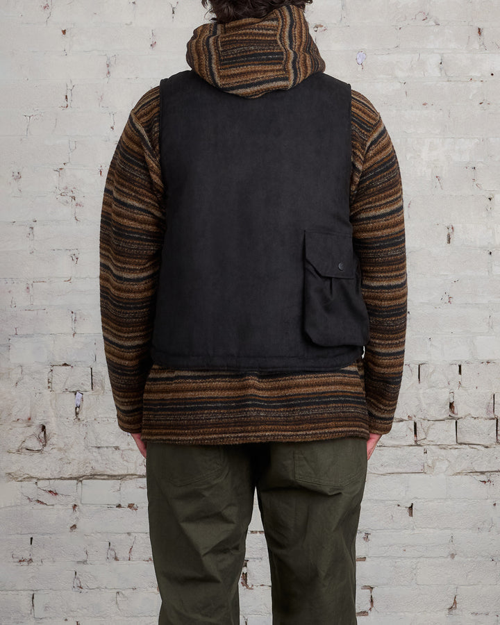 Engineered Garments Cover Vest Poly Fake Suede Black