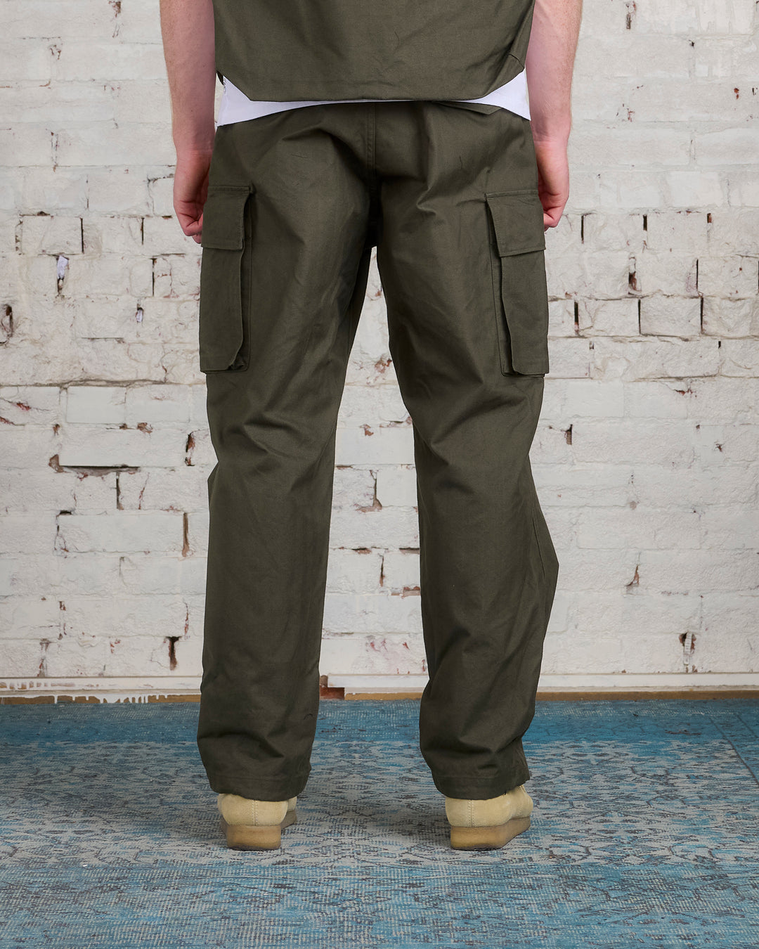 Engineered Garments FA Pant Cotton Brush HB Olive