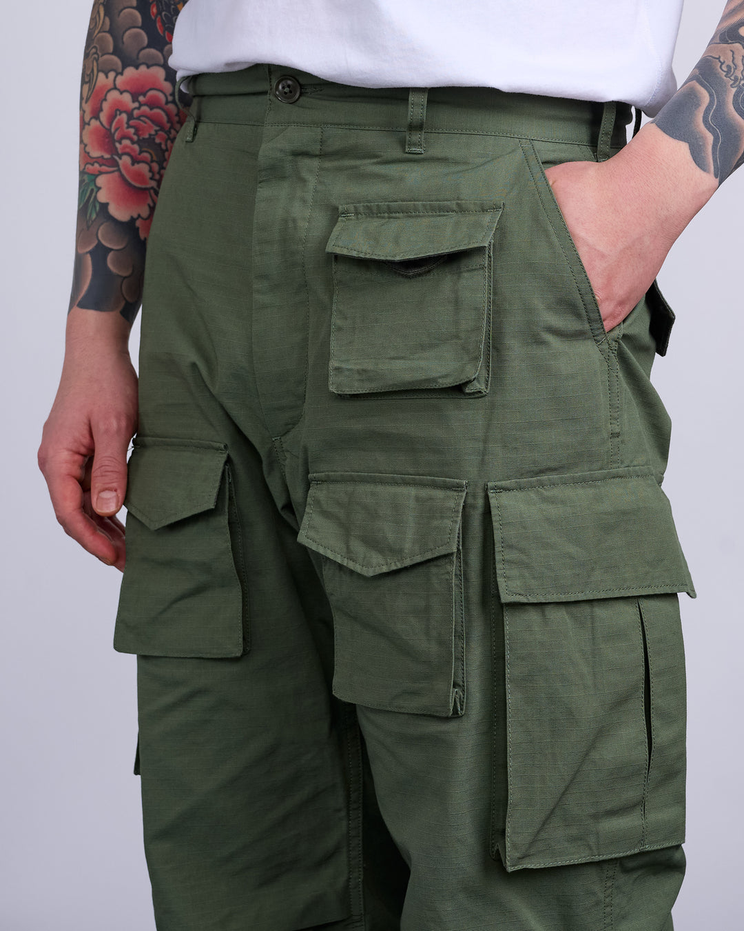 Engineered Garments FA Pant Cotton Ripstop Olive