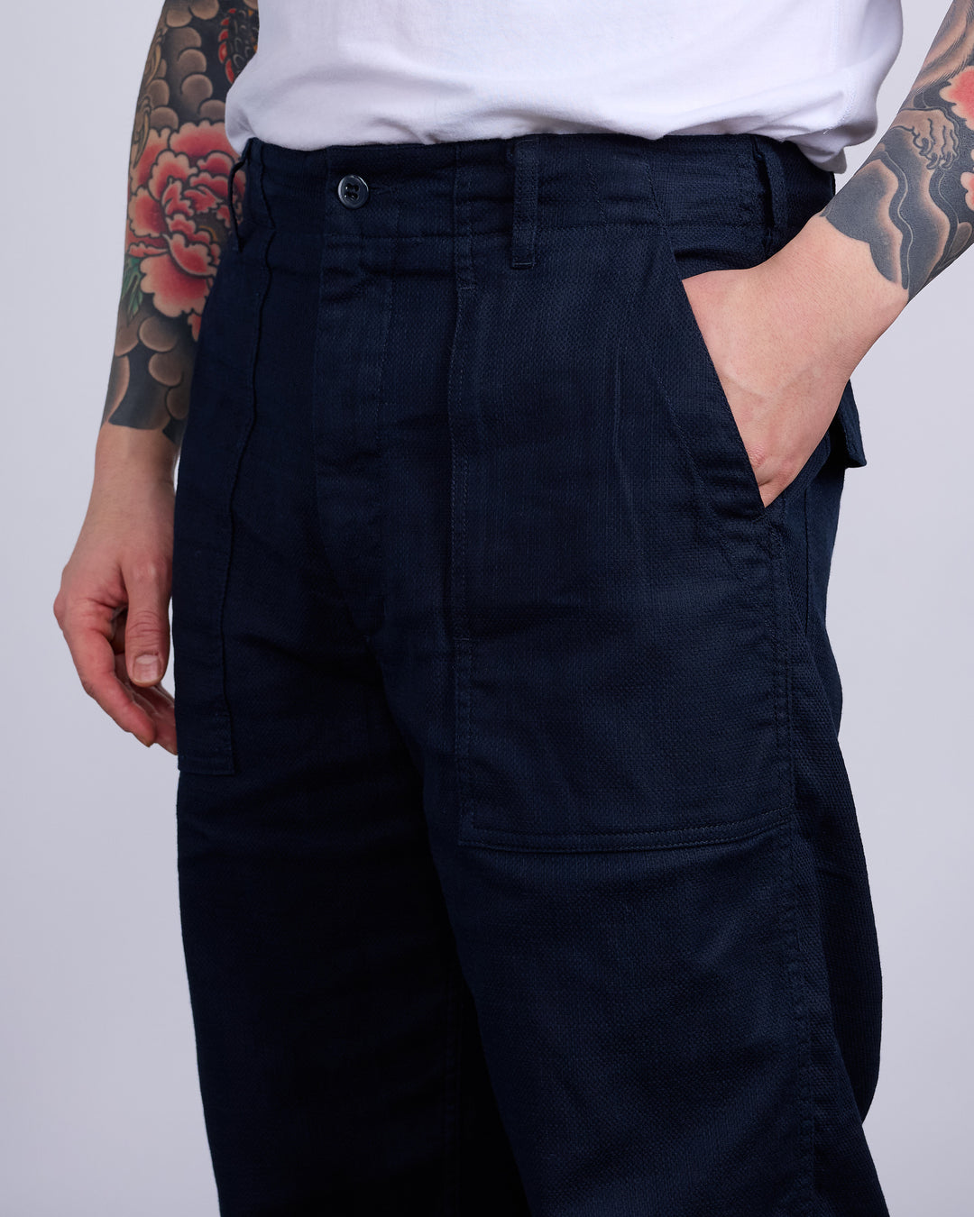 Engineered Garments Fatigue Pant CL Java Cloth Dk. Navy