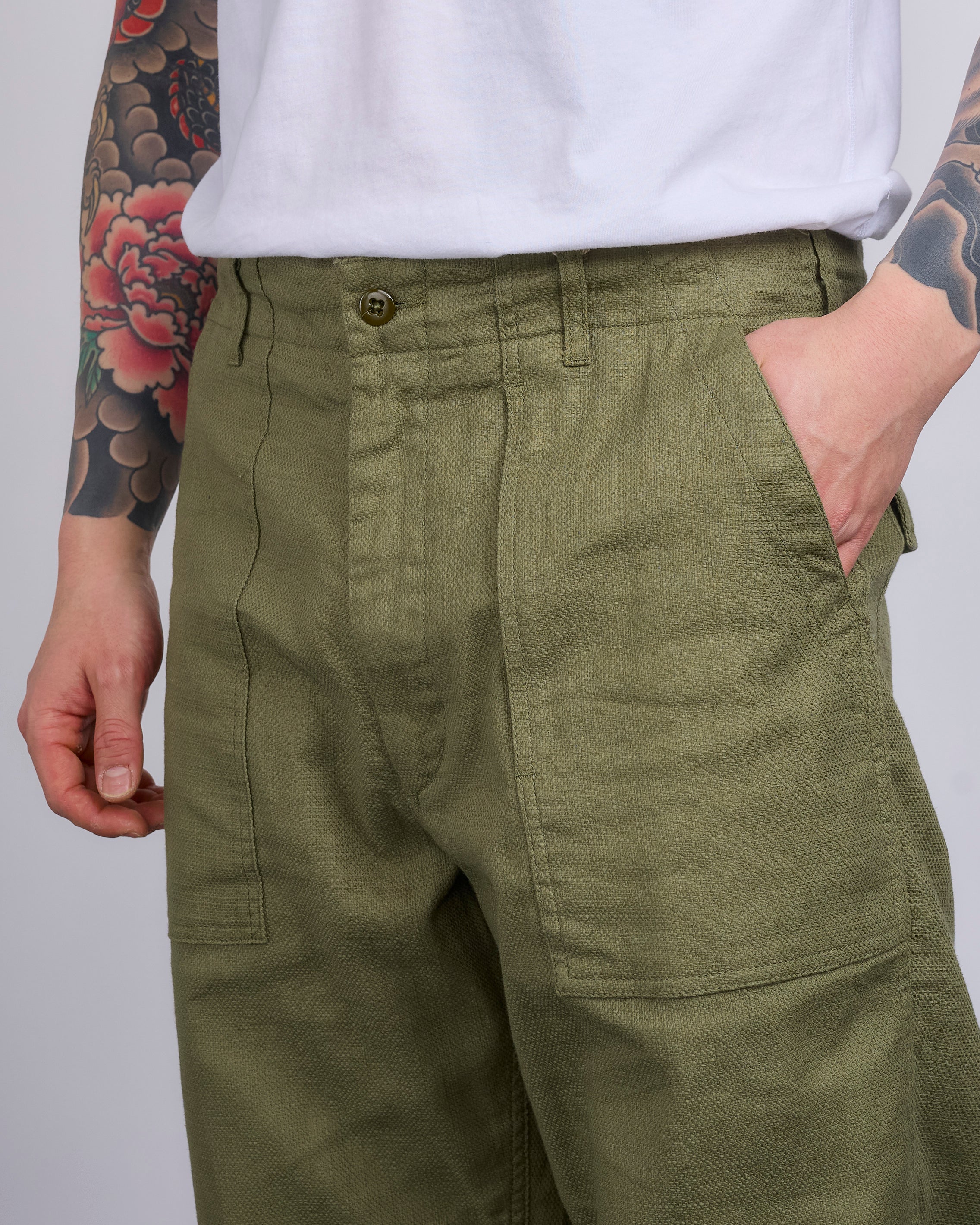 Engineered Garments Fatigue Pant CL Java Cloth Olive – LESS 17