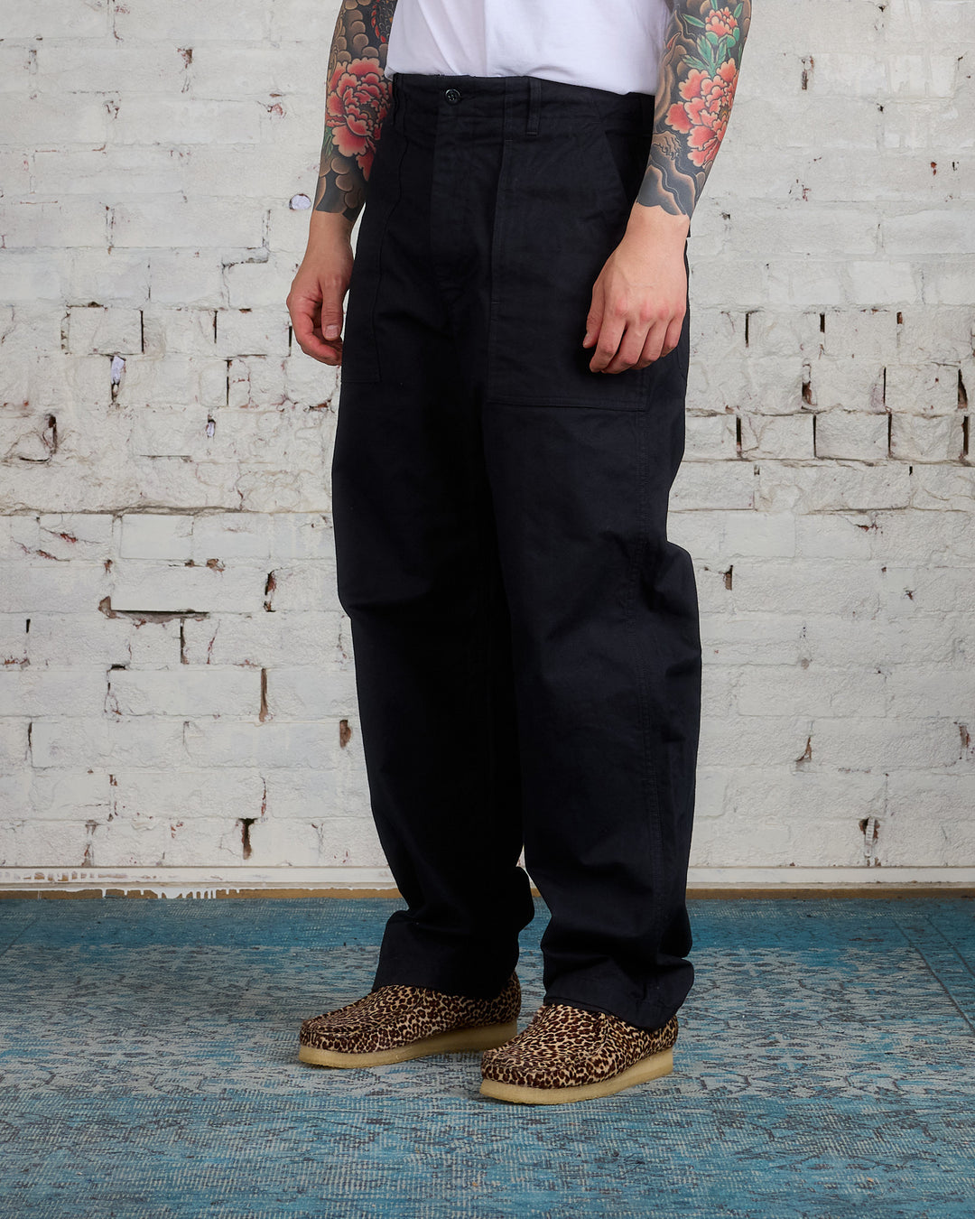 Engineered Garments Fatigue Pant Cotton Brush HB Black