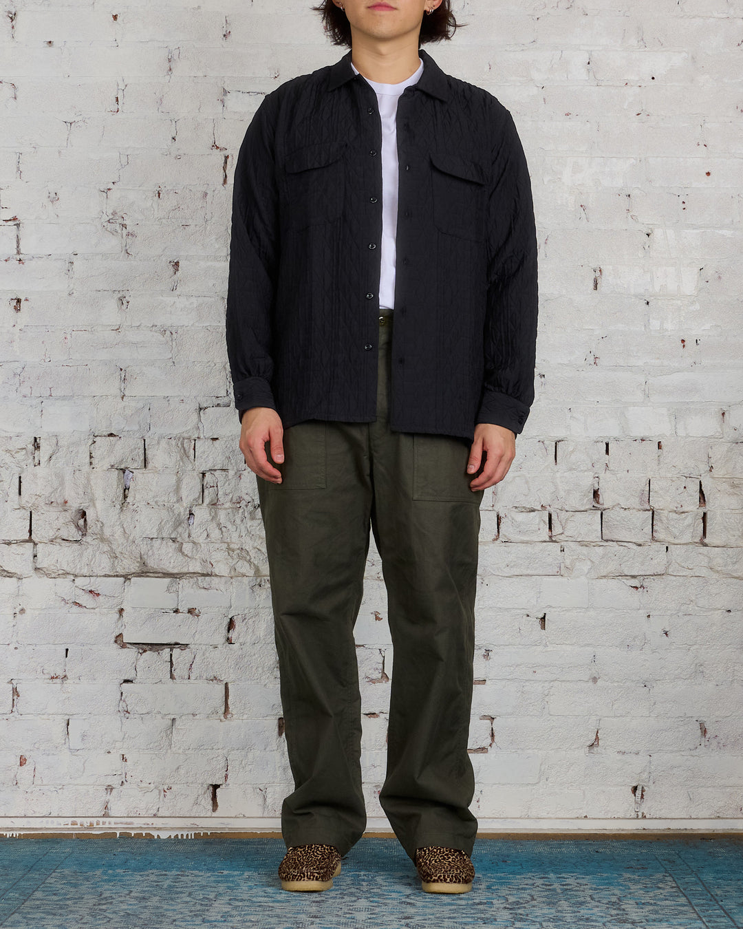 Engineered Garments Fatigue Pant Cotton Brush HB Olive