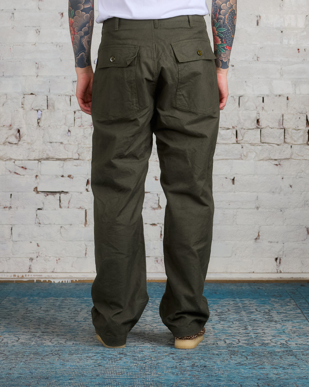 Engineered Garments Fatigue Pant Cotton Brush HB Olive