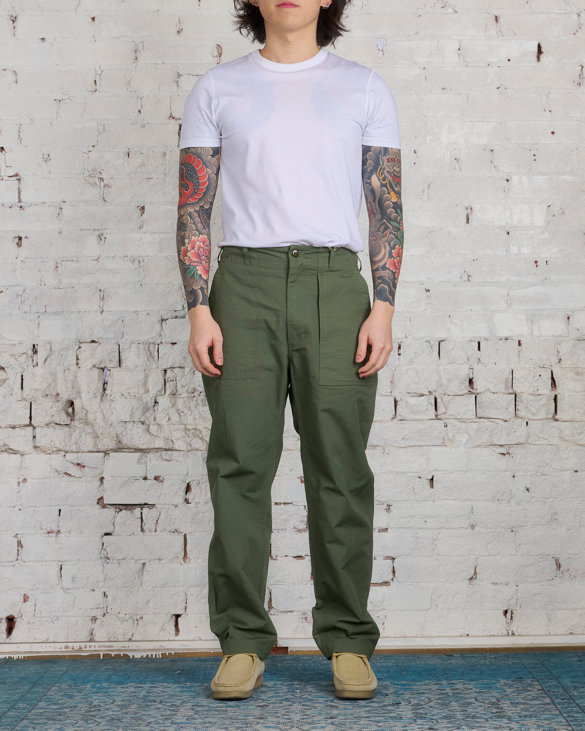 Engineered Garments Fatigue Pant Cotton Olive Ripstop