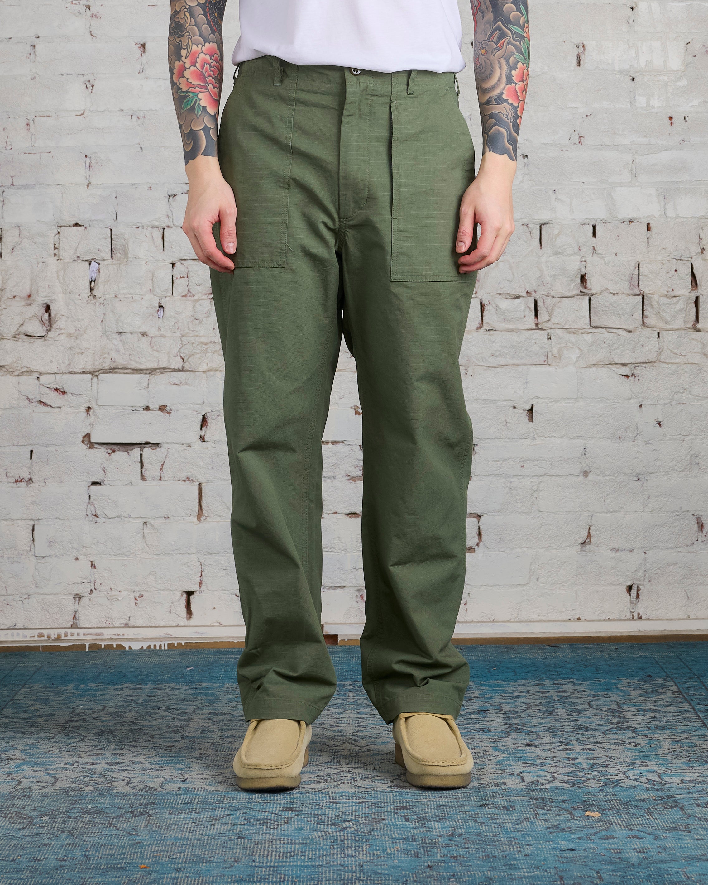 Engineered Garments Fatigue Pant Cotton Olive Ripstop