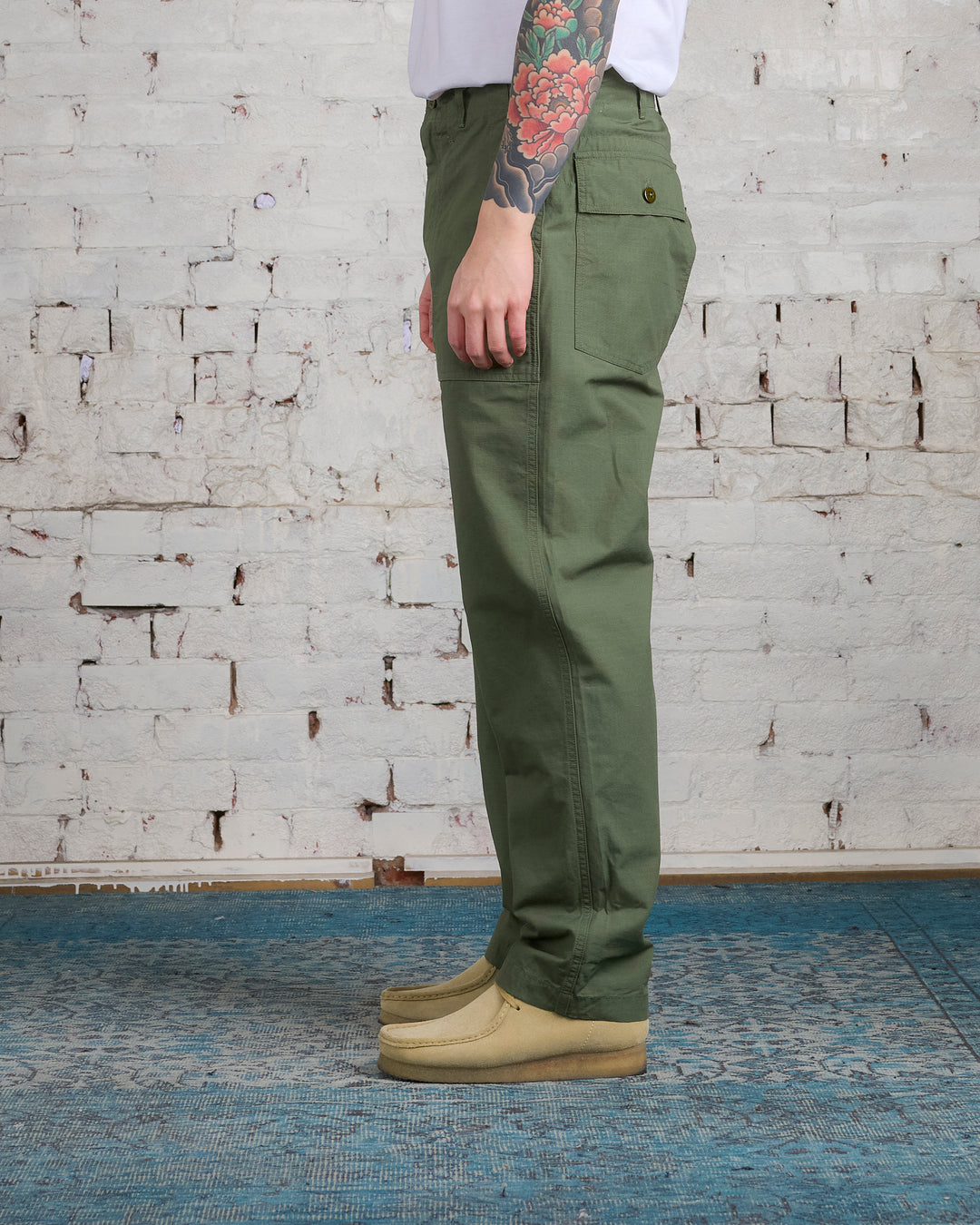 Engineered Garments Fatigue Pant Cotton Olive Ripstop