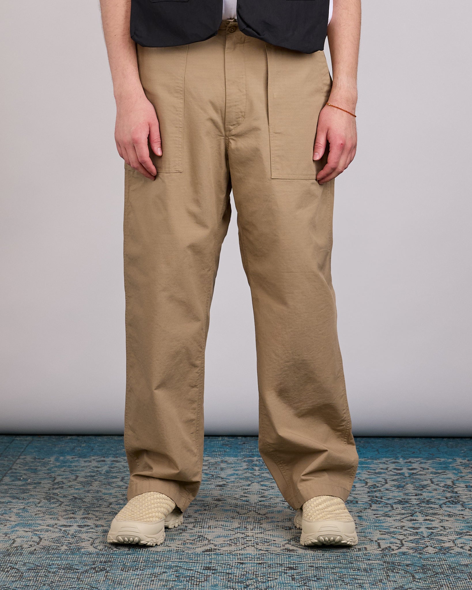 Engineered Garments Fatigue Pant Cotton Ripstop Khaki – LESS 17
