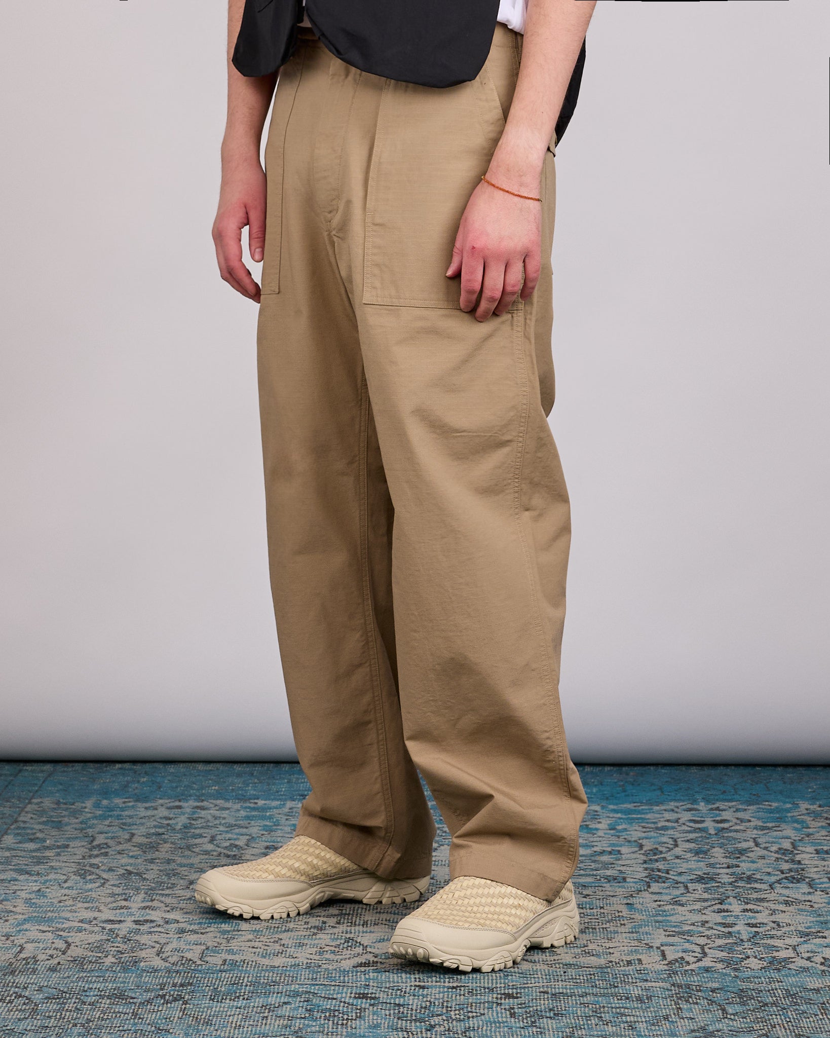 Engineered Garments Fatigue Pant Cotton Ripstop Khaki – LESS 17